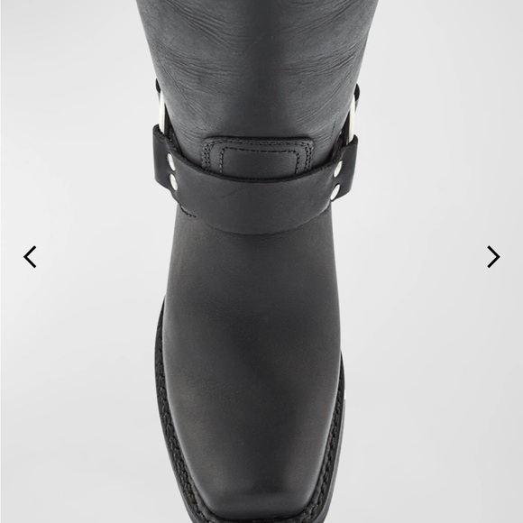 Frye tall leather harness biker boots size 7 - Picture 2 of 7